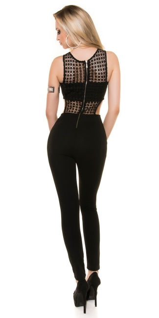 jumpsuit with lace Taylor S. Look! Black